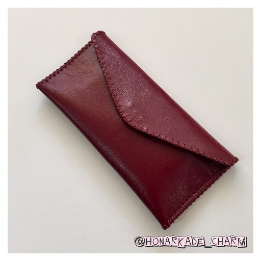 کیف پول چرم دستدوز|هنرکده چرم 